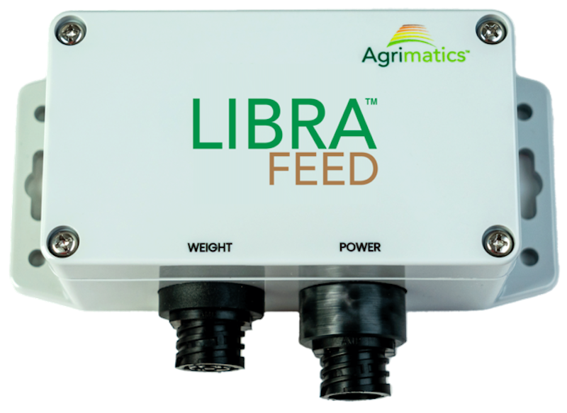 A top-down image of Libra Feed with a light grey background, showing a straight-on angle of the product.