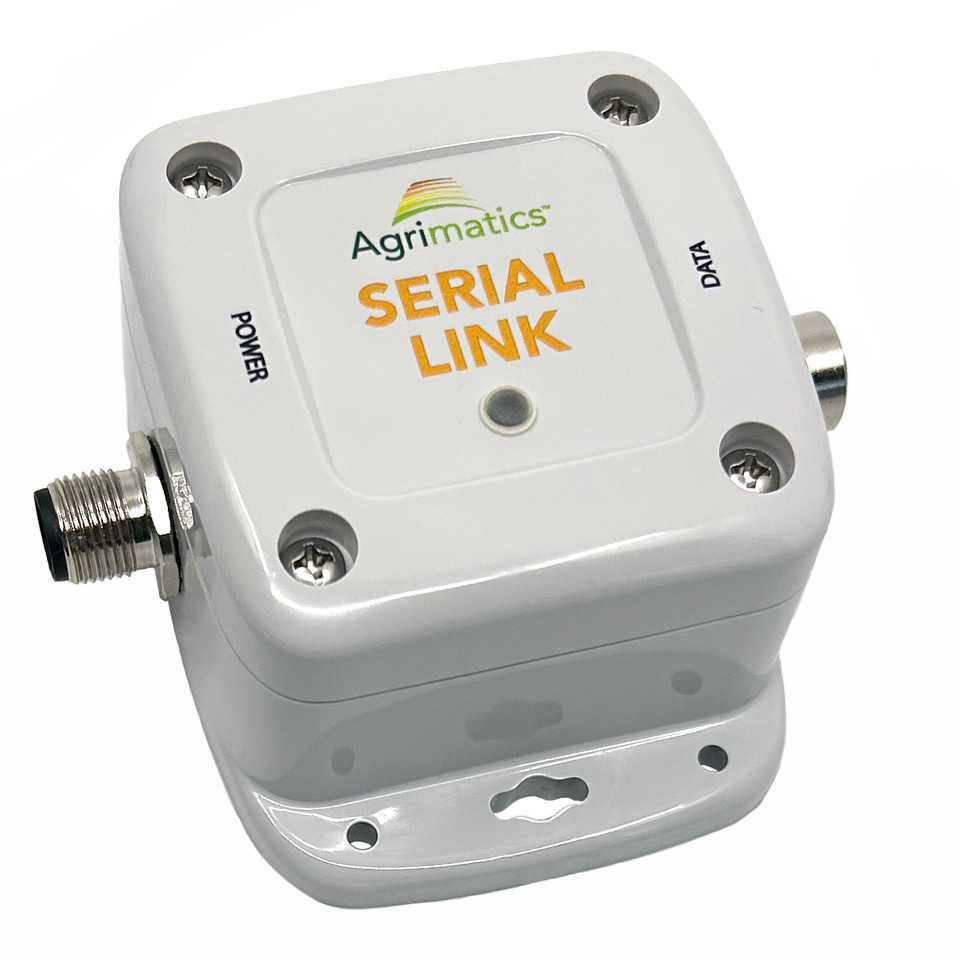 A top-down image of Serial link with a light grey background, showing a slight angle of the product.